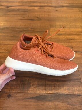 Allbirds Womens Wool Runner Sunrise White Sole Running Shoes Size 9